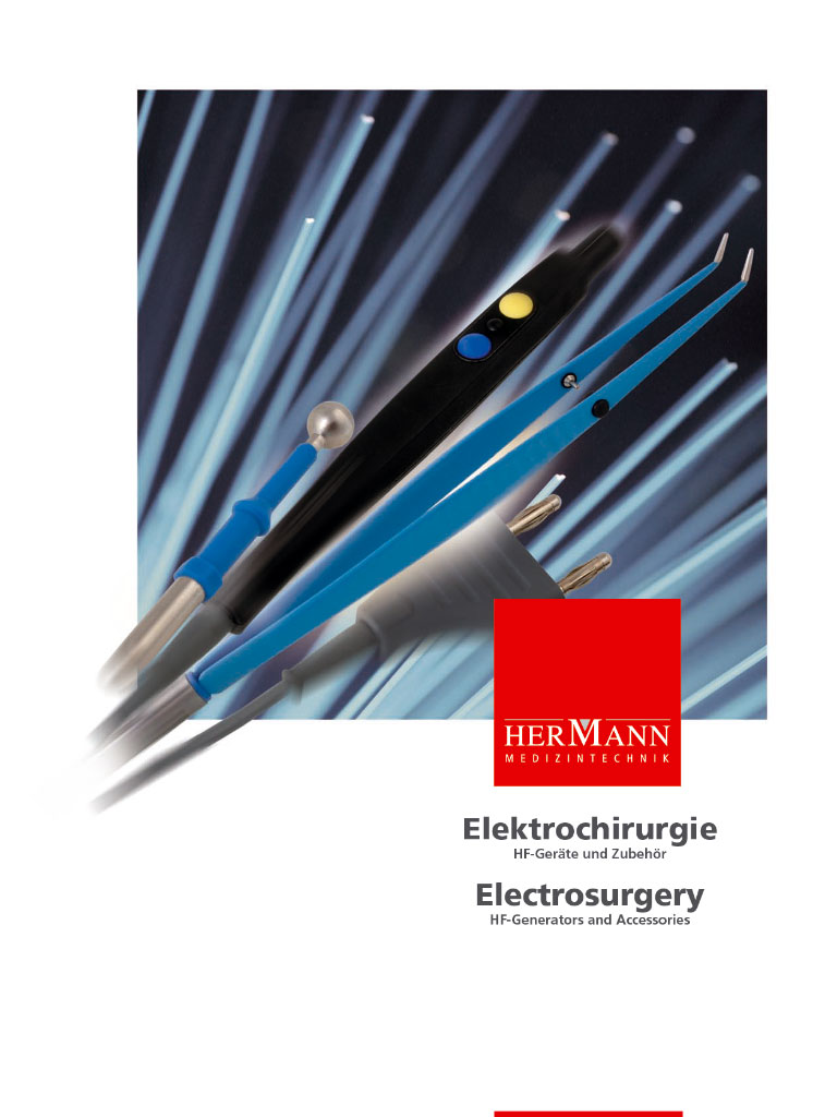 Catalogue d'instruments d'électrochirurgie HERMANN