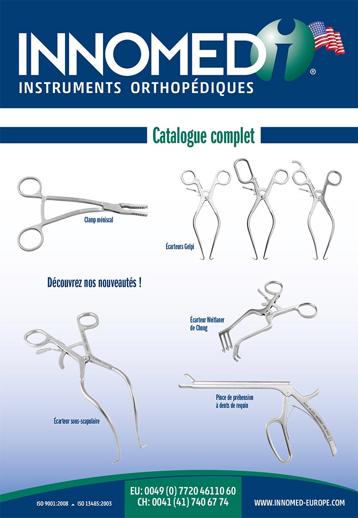 Catalogue d'instruments de chirurgie pour l'orthopédie, Innomed